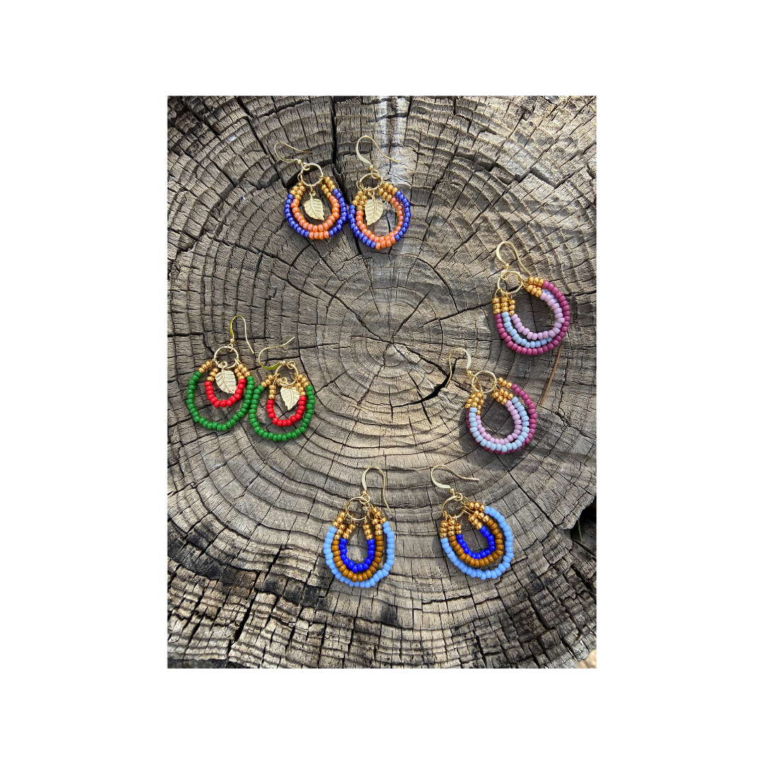 Pendientes boho, estilo hippie