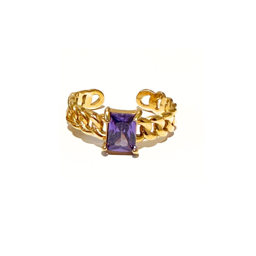 Ring aus Stahl und Zirkonia