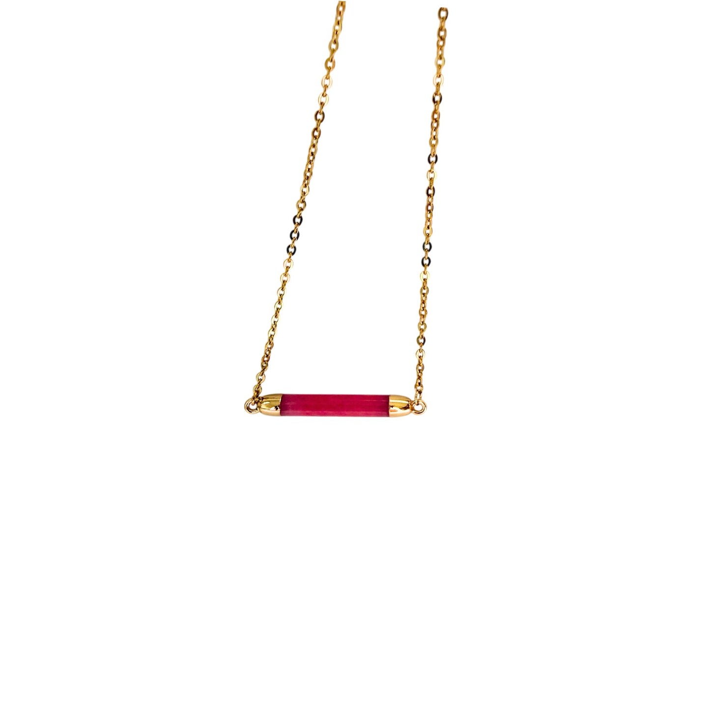 Collar Jade rosa