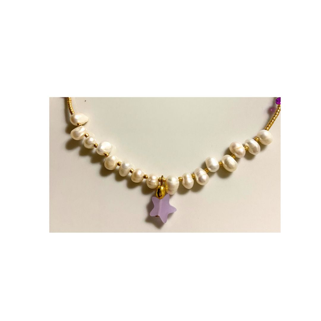 Collar de perlas de agua dulce