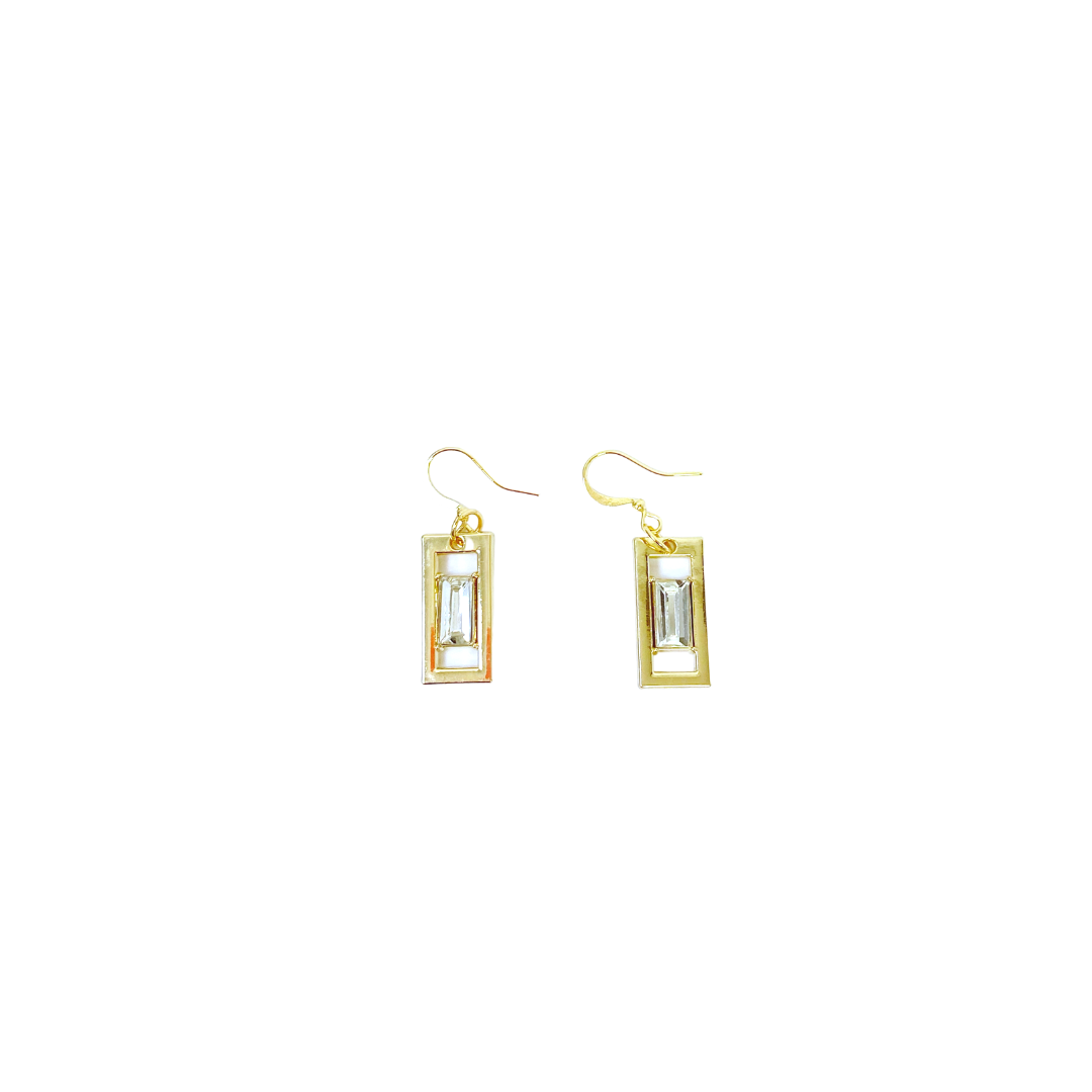 Pendientes cortos de cristal