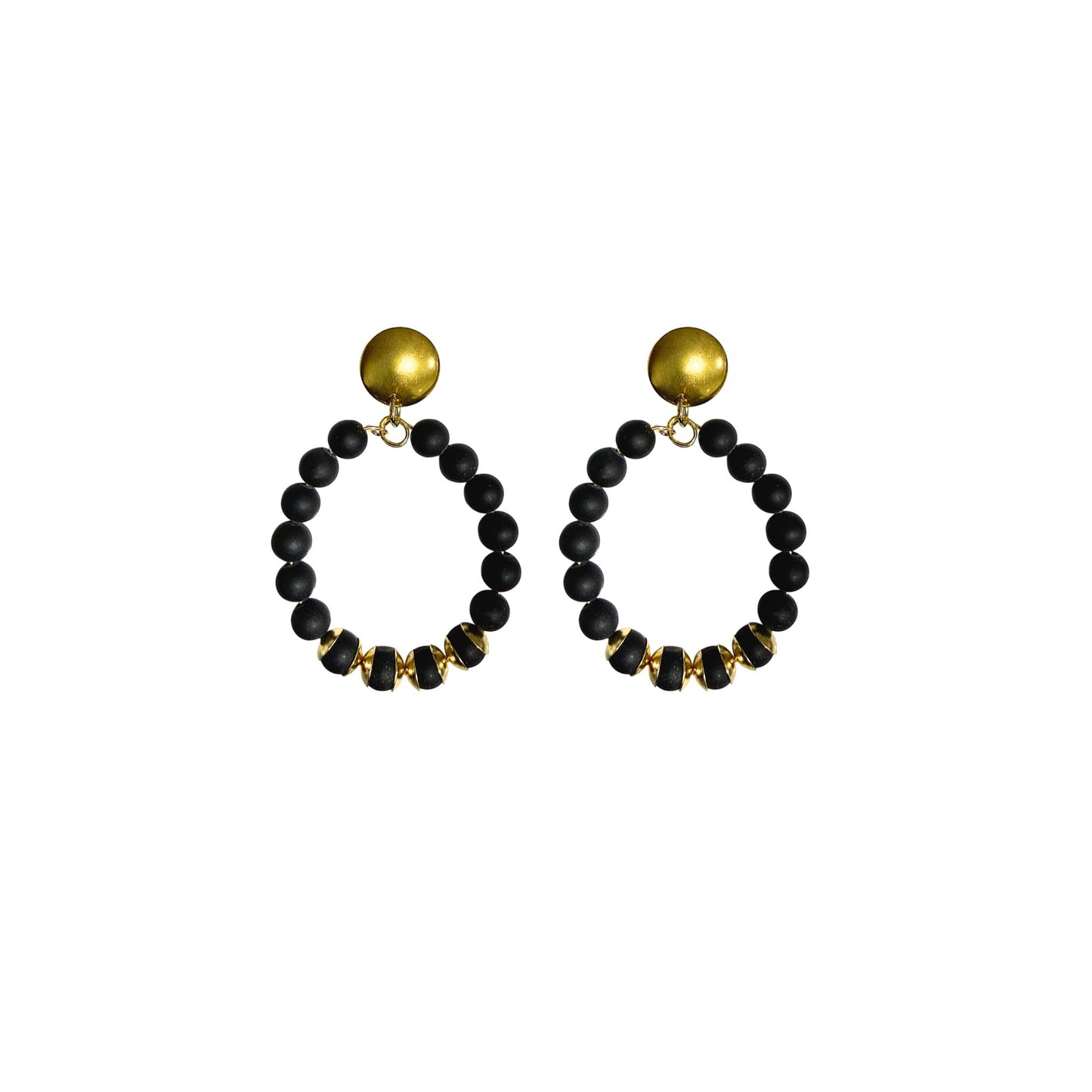Pendientes de Aro negros