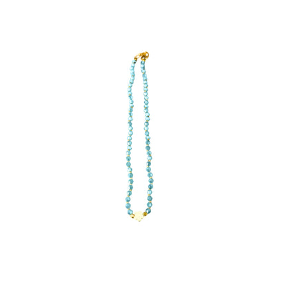 Crystal and golden star necklace
