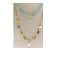 Multicolored agate necklace