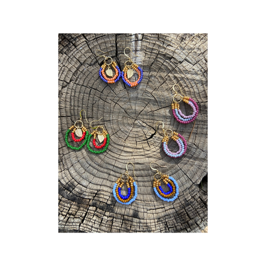 Pendientes boho, estilo hippie