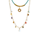 Multicolored agate necklace