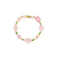 Pulsera de cristal tonos suaves