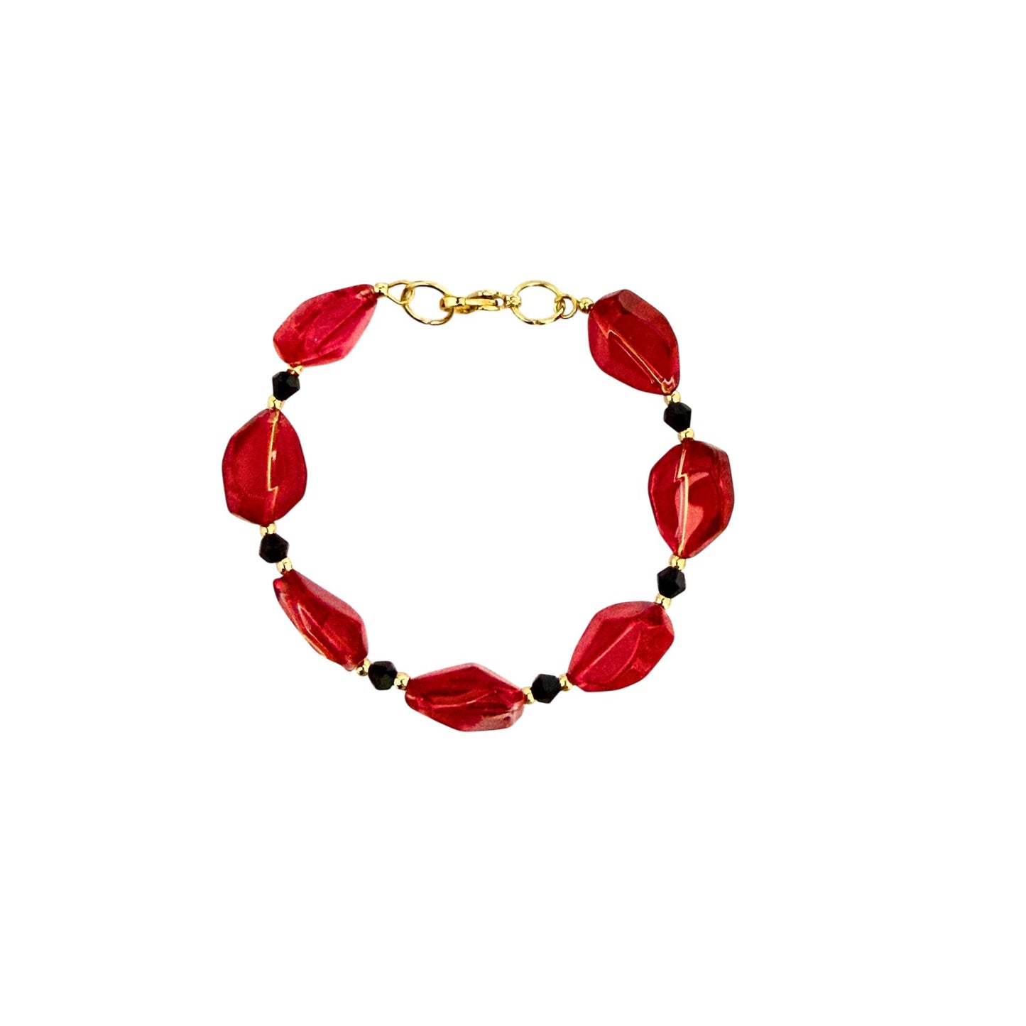 Pulsera de cristal tonos suaves