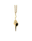 Collar Concha Espiral Dorada con Perla