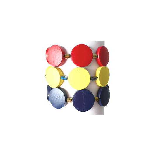 Pulsera elástica de madera