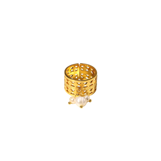 Anillo dorado ajustable