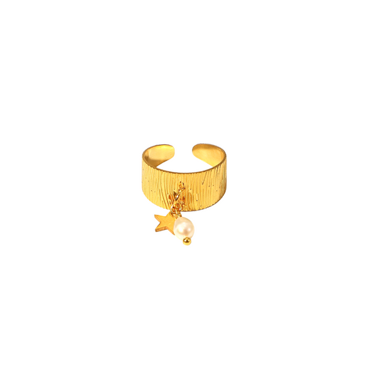 Anillo dorado ajustable